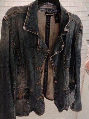 Dkny Jeans Jean Jacket Xl Womans